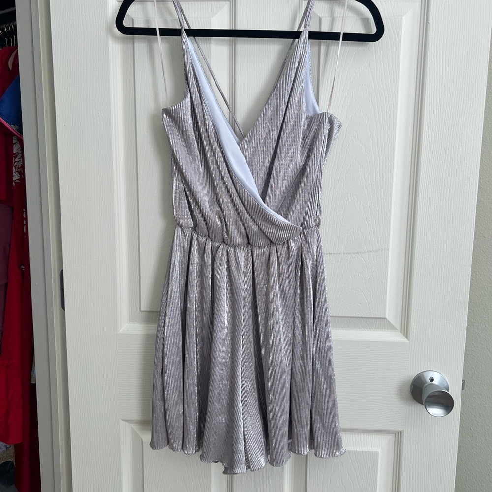 Miss Selfridge Light Gray Romper